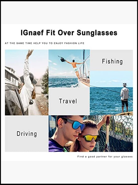 Polarized Fit Over Sunglasses for Fishing with UV Protection main image 4